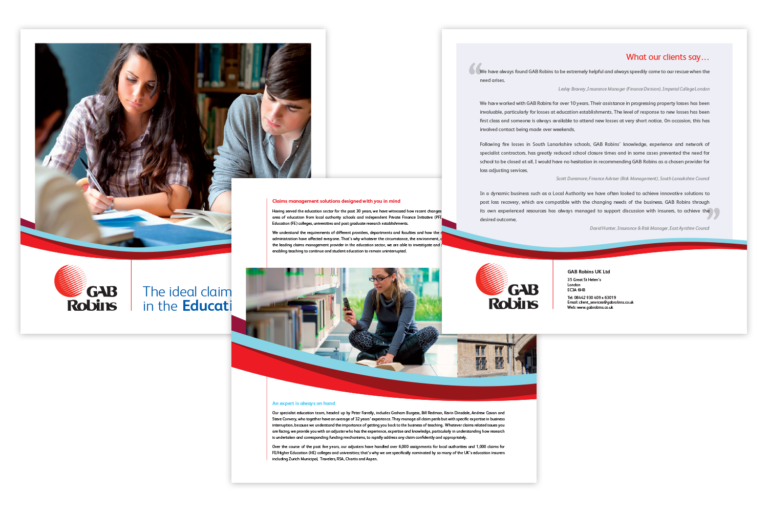 GAB Robins - Education brochure